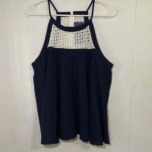 Lauren James Blue Asymmetrical Camisole